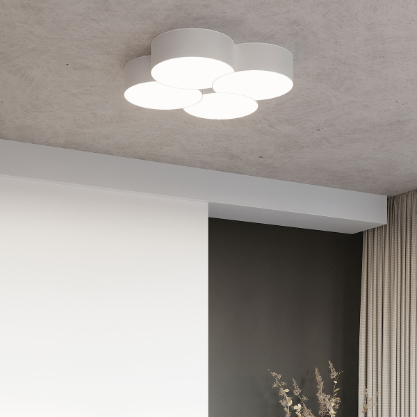 Φωτιστικό Πλαφονιέρα Sollux Circle White SL.1053