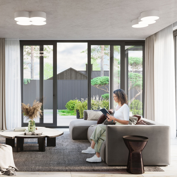 Φωτιστικό Πλαφονιέρα Sollux Circle White SL.1053