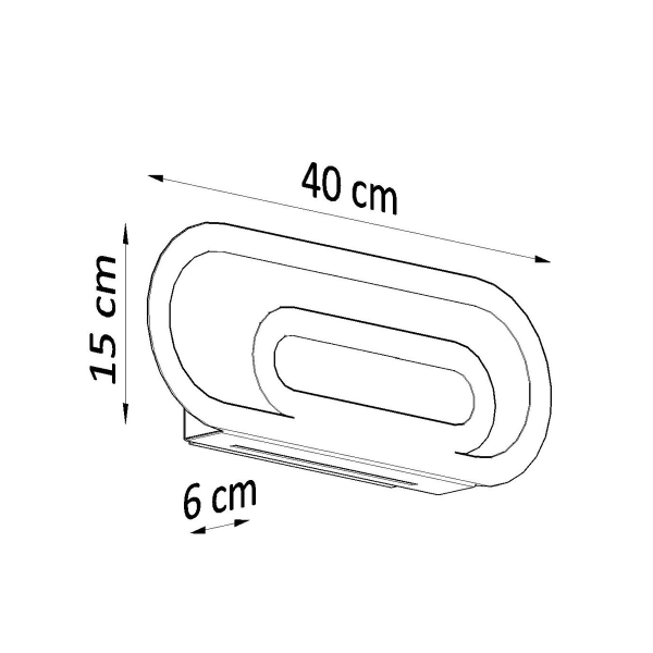 Απλίκα Τοίχου Sollux Saccon White SL.0931
