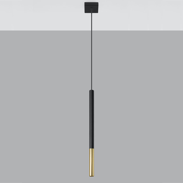 Φωτιστικό Οροφής Μονόφωτο Sollux Mozaica Black/Gold SL.0891