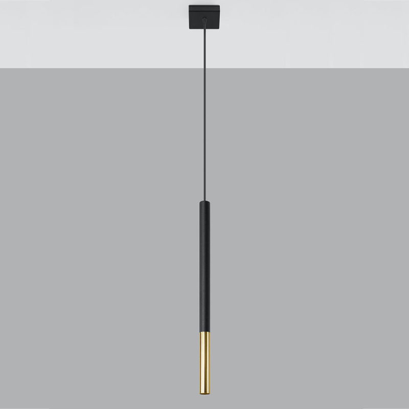 Φωτιστικό Οροφής Μονόφωτο Sollux Mozaica Black/Gold SL.0891