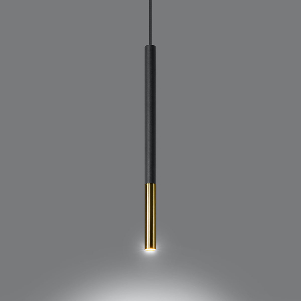 Φωτιστικό Οροφής Μονόφωτο Sollux Mozaica Black/Gold SL.0891