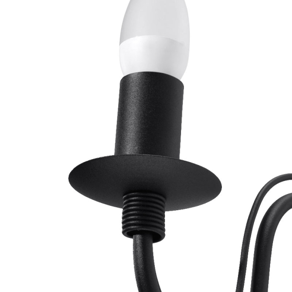 Απλίκα Τοίχου Sollux Minerwa Black SL.0220