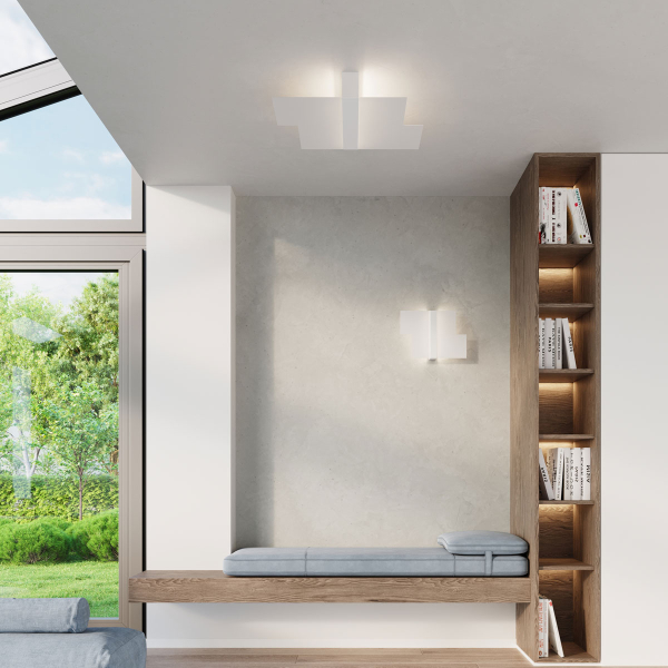 Απλίκα Τοίχου Sollux Massimo White SL.1044