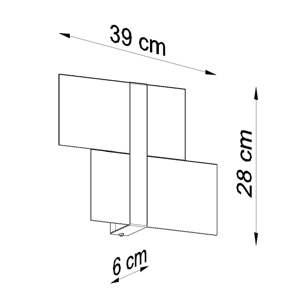 Απλίκα Τοίχου Sollux Massimo White SL.1044