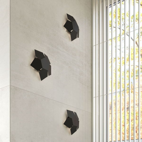 Απλίκα Τοίχου Sollux Penta Black SL.0423