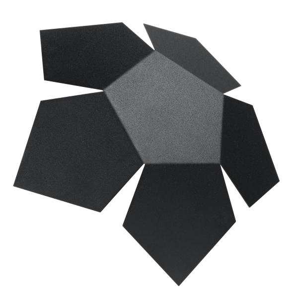 Απλίκα Τοίχου Sollux Penta Black SL.0423