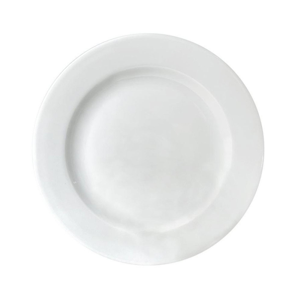 Πιάτο Φαγητού Ρηχό (Φ27) Oriana Ferelli Wide Rim Λευκό