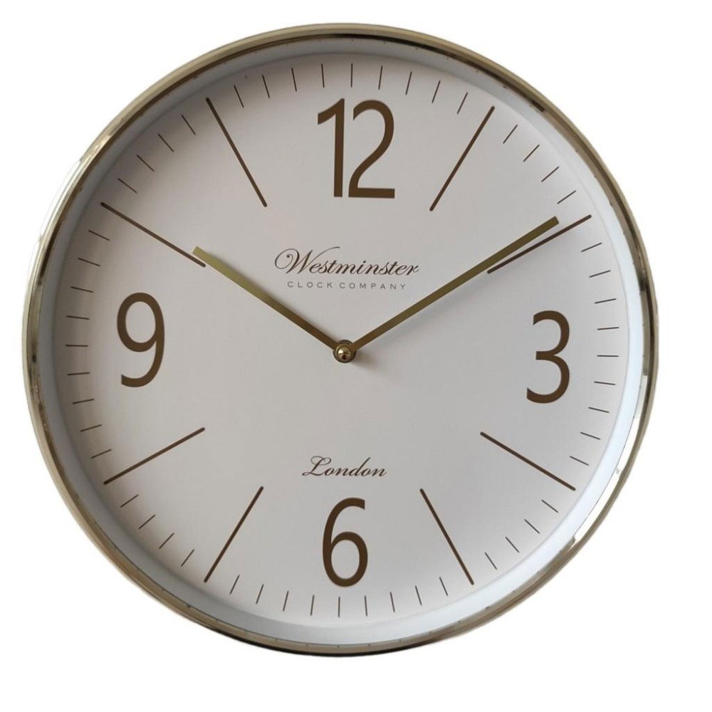 Oriana Ferelli Ρολόι Τοίχου (Φ36) Oriana Ferelli Gold E1401Α