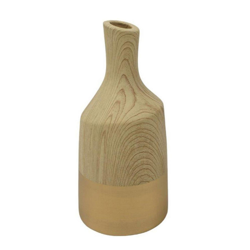 Διακοσμητικό Βάζο 20.5εκ. Oriana Ferelli Gold Walnut LT2694S