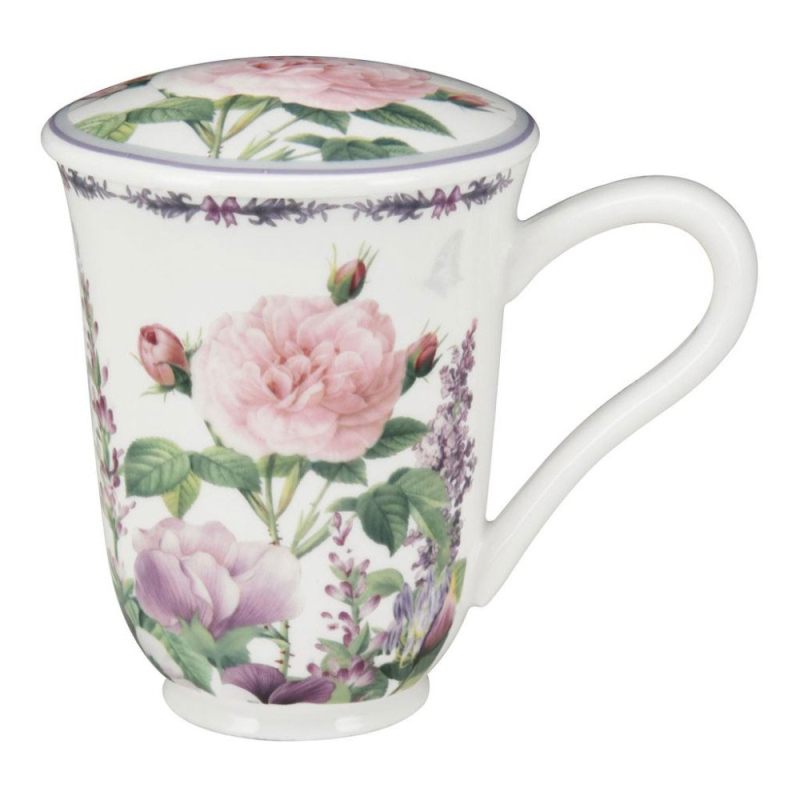 Κούπα 300ml Με Καπάκι Oriana Ferelli Romantic Touch 19-554