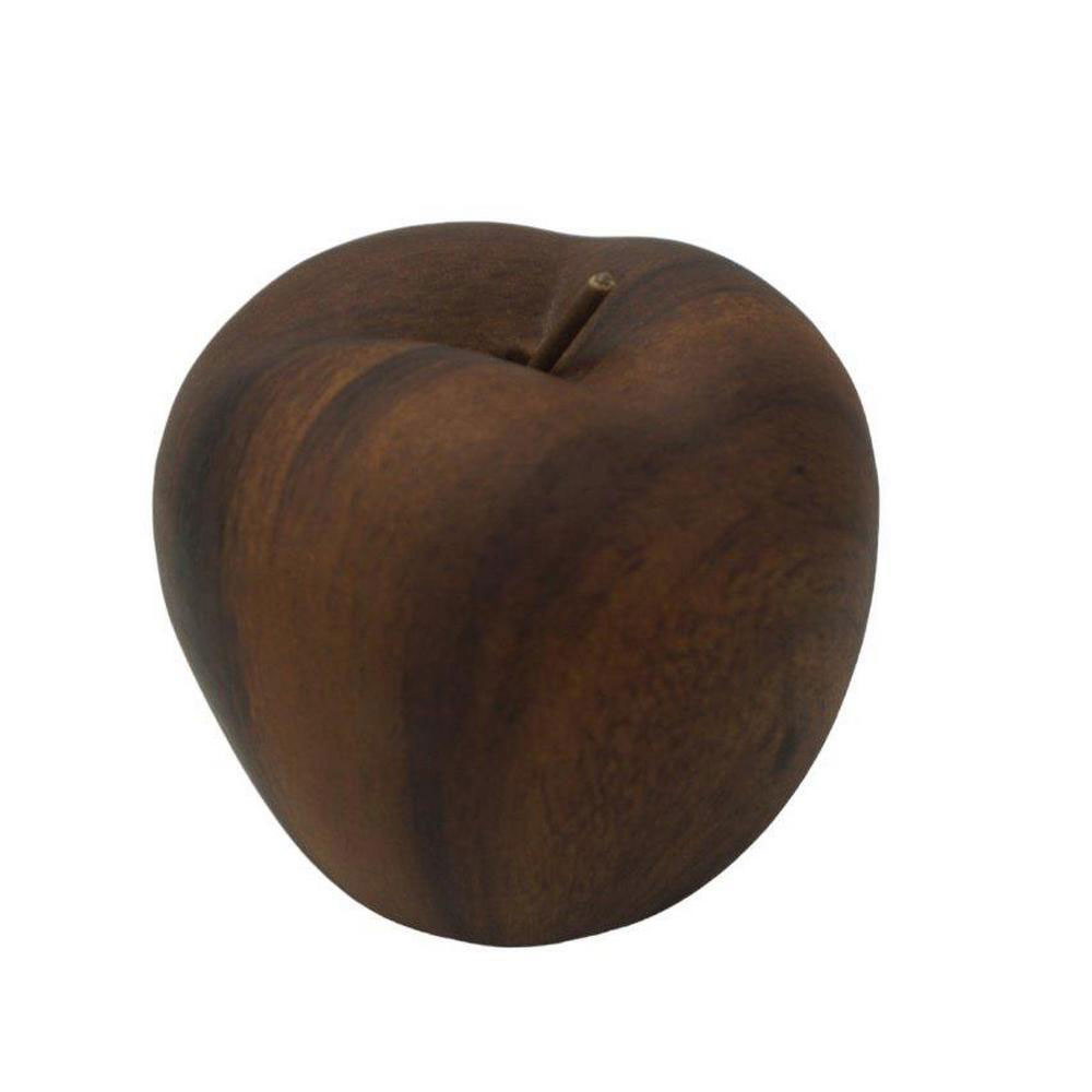 Διακοσμητικό Μήλο (Φ7.6×6.5) Oriana Ferelli Walnut Wood LT2716S 275379