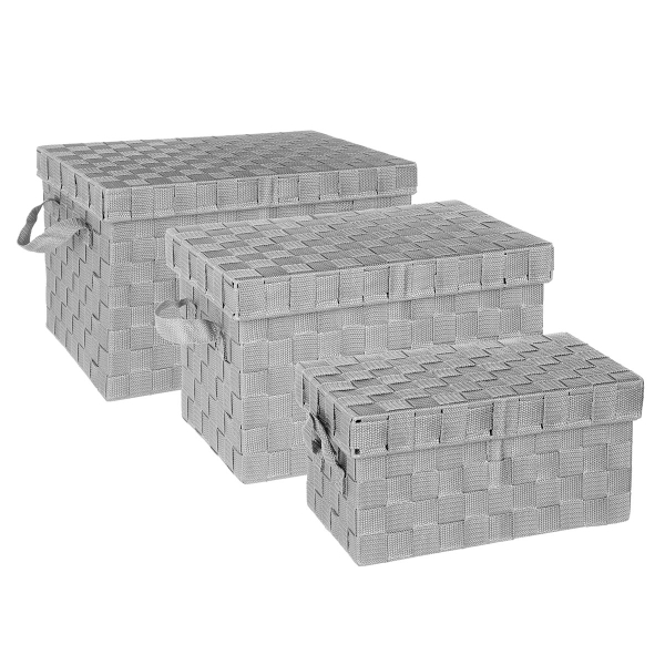 Κουτιά Αποθήκευσης (Σετ 3τμχ) F-V Boxes Grey 138130H