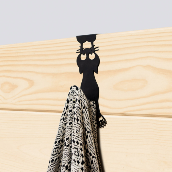 Κρεμαστράκι Πόρτας (9x8x21) Balvi By Octopus Curious Cat Black