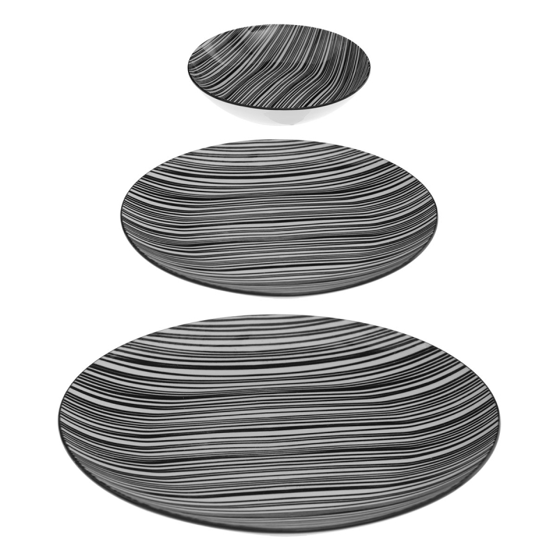 Σετ Πιάτα 18τμχ S-D Bohemia Zebre 154723A