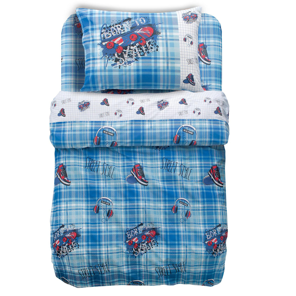 Πάπλωμα Μονό (Σετ 160x240) 2 Όψεων Makis Tselios Skate