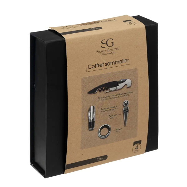 Ανοιχτήρι & Αξεσουάρ Κρασιού (Σετ 4τμχ) S-D Limo 188942