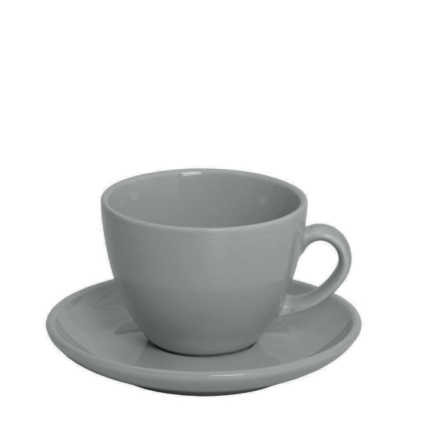 Φλυτζάνι Καφέ 220ml + Πιατάκι Espiel Essentials Light Grey OWA102K6