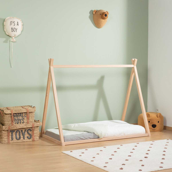 Παιδικό Κρεβάτι Montessori (70x140) ChildHome TIPI Natural BR75743