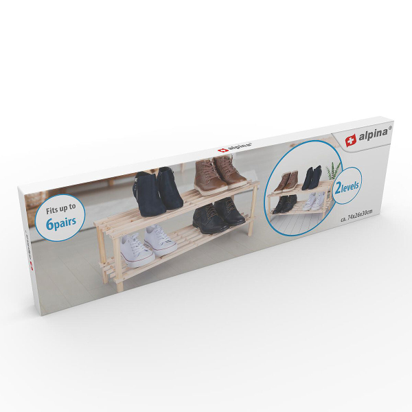 Παπουτσοθήκη 6 Θέσεων (74x26x30) Alpina 871125247299