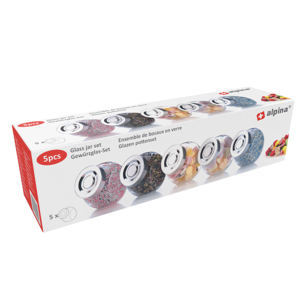 Βαζάκια Μπαχαρικών (Σετ 5τμχ) Alpina 871125225021