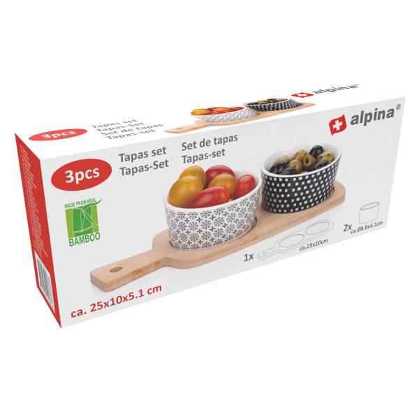 Ορντεβιέρα Σερβιρίσματος 2 Θέσεων (25x10x5.1) Alpina 871125224033