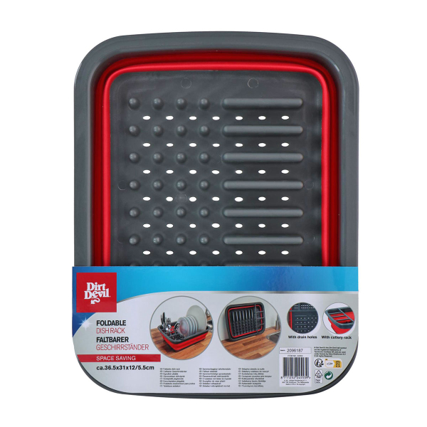 Πτυσσόμενο Στραγγιστήρι Πιάτων (36.5x31x12) Dirt Devil 871125224553