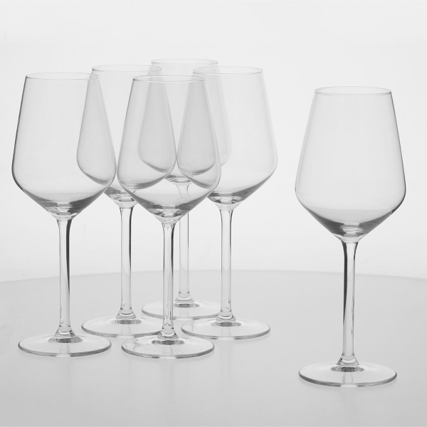 Ποτήρια Κρασιού Κολωνάτα 370ml (Σετ 6τμχ) Alpina 871125286430