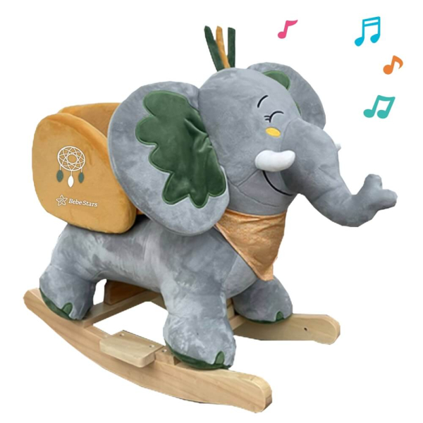 Κουνιστό Παιχνίδι (60x34x48) Bebe Stars Ελεφαντάκι Γκρι 150-108