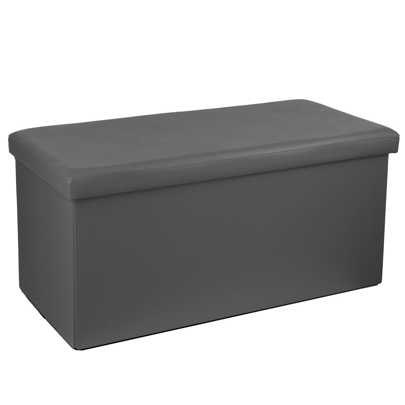 Ταμπουρέ Με Αποθηκευτικό Χώρο (76x38x38) A-S Fold Grey 140090B