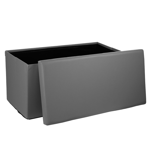 Ταμπουρέ Με Αποθηκευτικό Χώρο (76x38x38) A-S Fold Grey 140090B