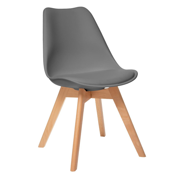 Καρέκλα (48x52.5x82) A-S Baya Grey 157166G
