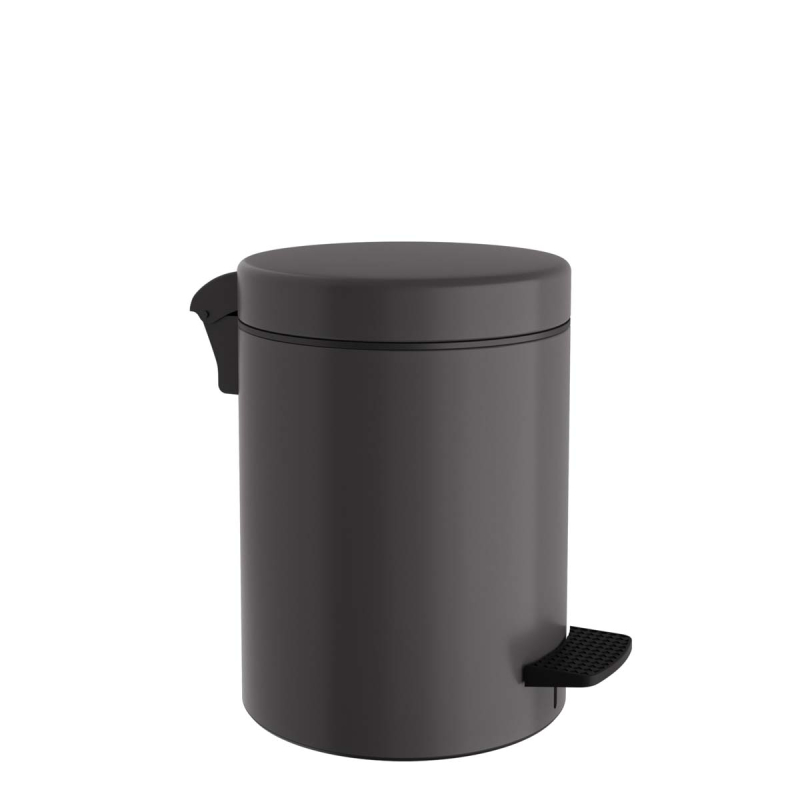 Κάδος Απορριμμάτων Μπάνιου (Φ20x28) Pam & Co 5lt 96 Anthracite Matte