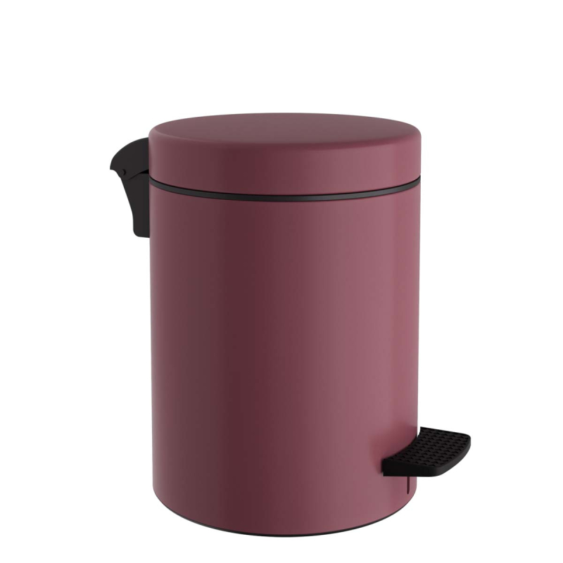 Κάδος Απορριμμάτων Μπάνιου (Φ23x32) Pam & Co 8lt 500 Bordeaux Matte
