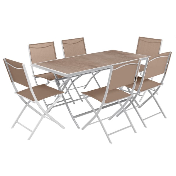 Πτυσσόμενο Τραπέζι Εξωτερικού Χώρου (150x80x71) H-S Azua Blanc 187037
