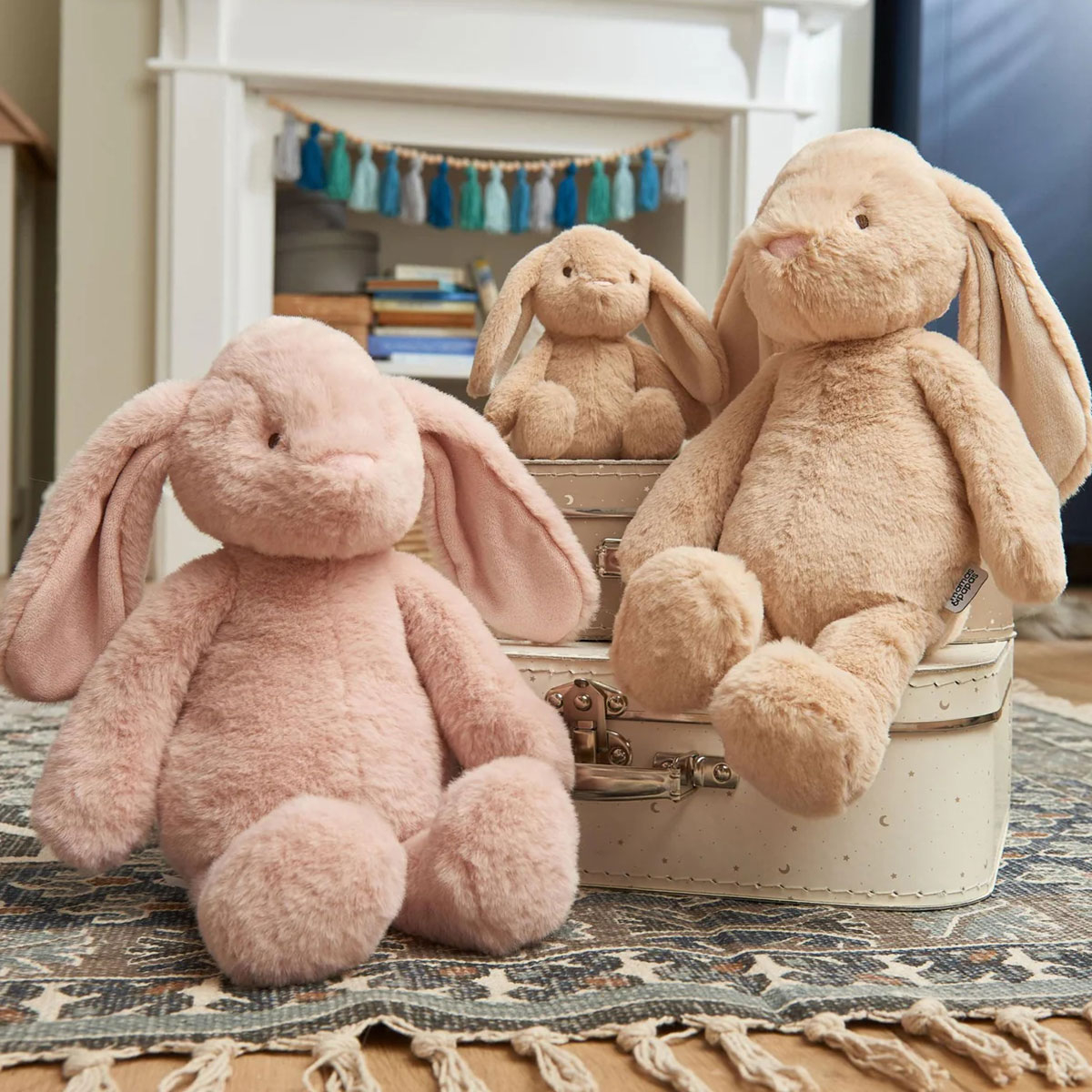 Λούτρινο Ζωάκι 13Εκ Mamas Papas Bunny Beanie 4855Lf501 Home Παιχνίδια Λούτρινα Ζωάκια - Κούκλες Spitishop
