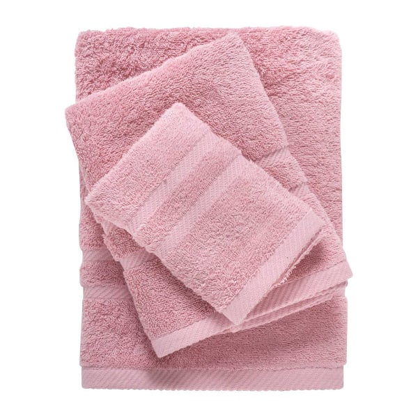 Πετσέτες Μπάνιου (Σετ 3τμχ) Das Home Best Line 0714 Pink 480gsm