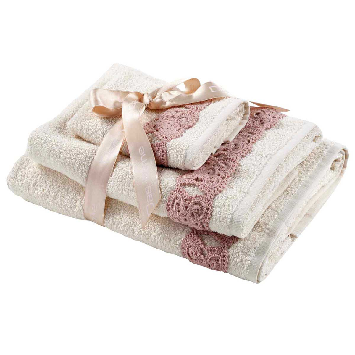 Πετσέτες Μπάνιου (Σετ 3Τμχ) Das Home Daily Line 0733 Ecru 500Gsm Λευκά Είδη Spitishop