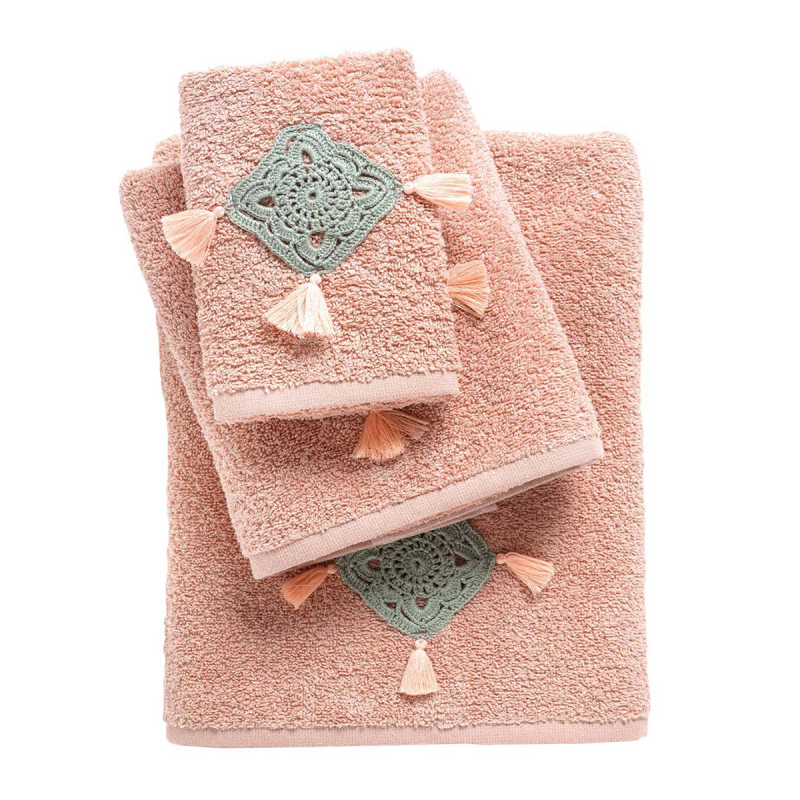 Πετσέτες Μπάνιου (Σετ 3τμχ) Das Home Daily Line 0731 Salmon 500gsm