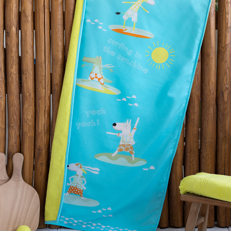 Παιδική Πετσέτα Θαλάσσης (70x140) Nima Surfing