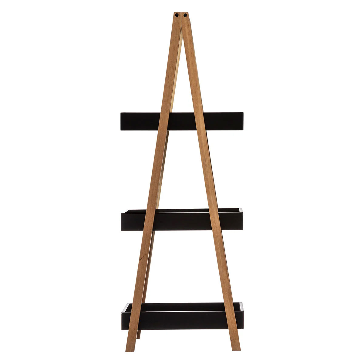 Ραφιέρα Δαπέδου 3 Θέσεων (30X18X82) F-V Natureo Black 160851A Home Έπιπλα Βιβλιοθήκες - Ραφιέρες Spitishop