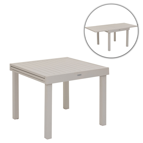 Τραπέζι Επεκτεινόμενο Εξωτερικού Χώρου (90/180x90x75.5) H-S Piazza Clay 196860
