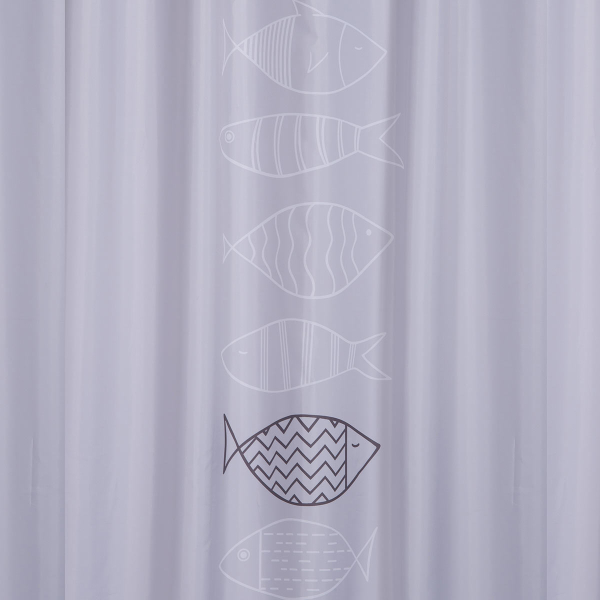 Κουρτίνα Μπάνιου (180x180) Με Τρουκς Nef-Nef Fish Style