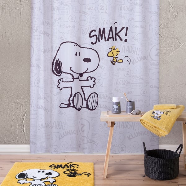 Κουρτίνα Μπάνιου (180x180) Με Τρουκς Nef-Nef Snoopy Smak