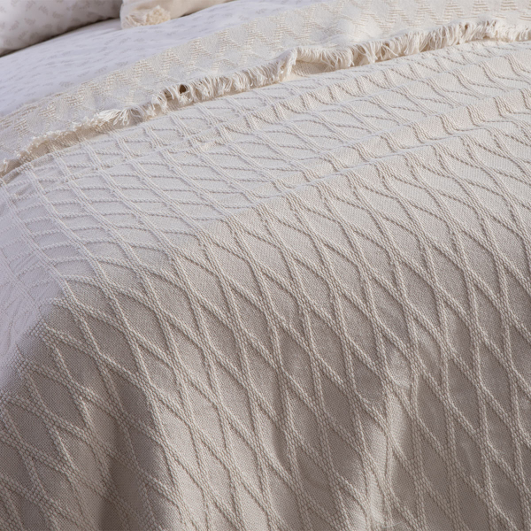 Κουβερτόριο Υπέρδιπλο (230x240) Nef-Nef Homeware Serenity Outlast Ecru