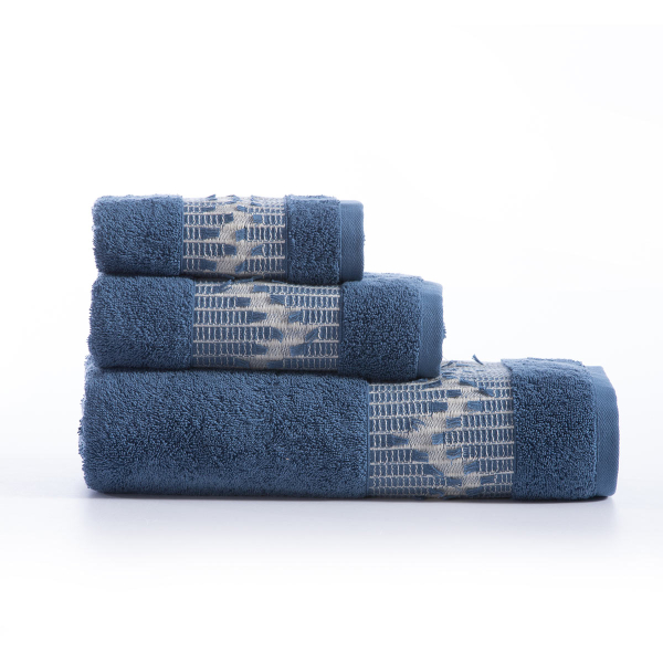 Πετσέτες Μπάνιου (Σετ 3τμχ) Nef-Nef Blue Collection Canfield 500gsm