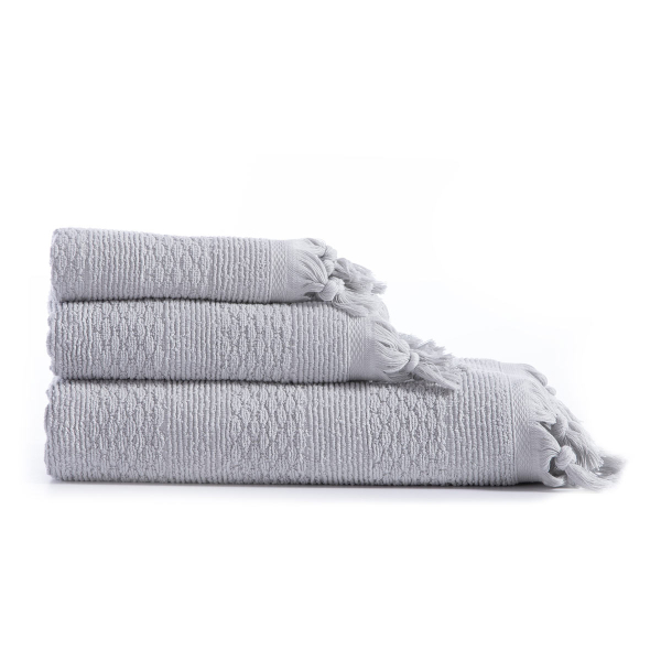 Πετσέτες Μπάνιου (Σετ 3τμχ) Nef-Nef Serenity Outlast Grey 550gsm