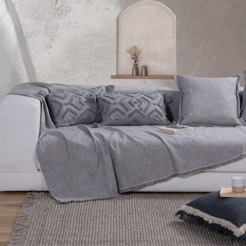Ριχτάρι Τετραθέσιου (170x350) Nef-Nef Homeware Aronia Grey