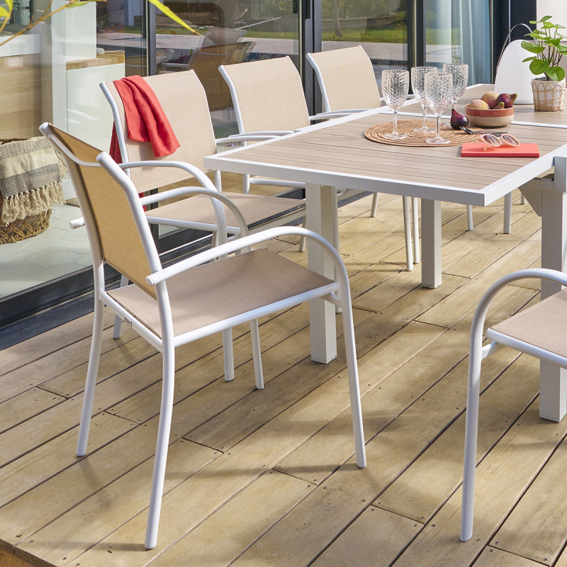 Καρέκλα Εξωτερικού Χώρου (56x65x88) H-S Piazza White 187038