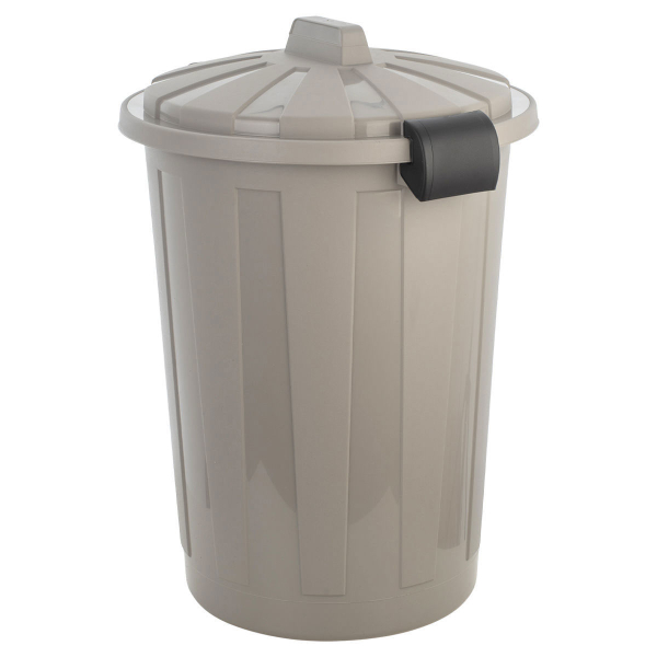 Κάδος Απορριμμάτων (Φ45x64.5) Estia 60lt Γκρι 01-23201